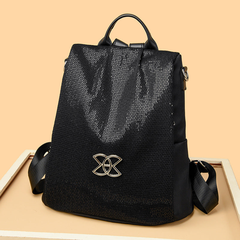Nylon Women Backpack Purse Anti-theft Fashion Travel Shoulder Bag