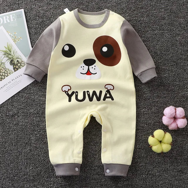 Autumn Baby Jumpsuit ('YUWA' Puppy Dog)