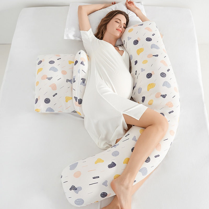 C-Shaped Pregnancy Body Pillow with Waist Support