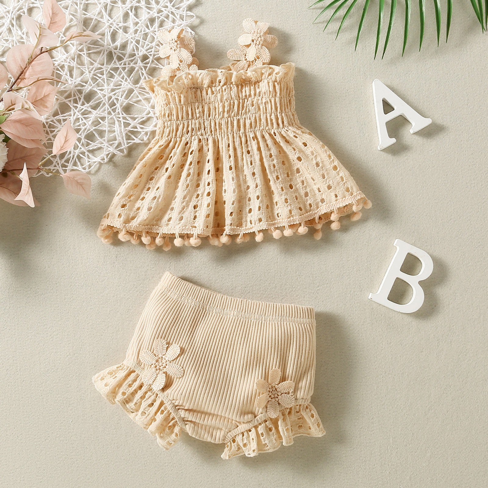 Adorable Baby/Toddler Two-Piece Lace Outfit