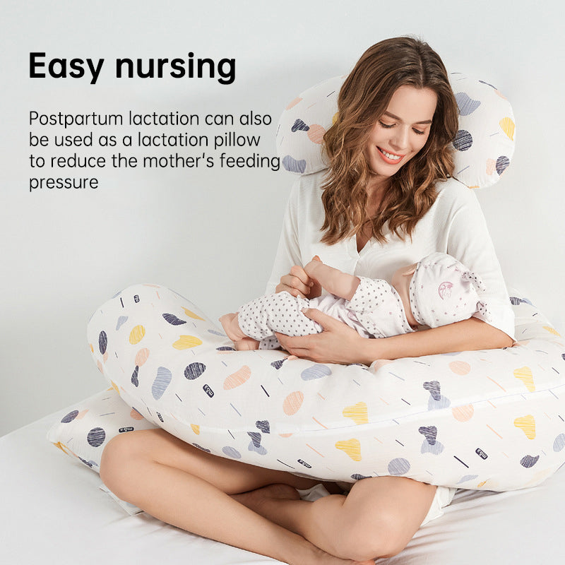C-Shaped Pregnancy Body Pillow with Waist Support